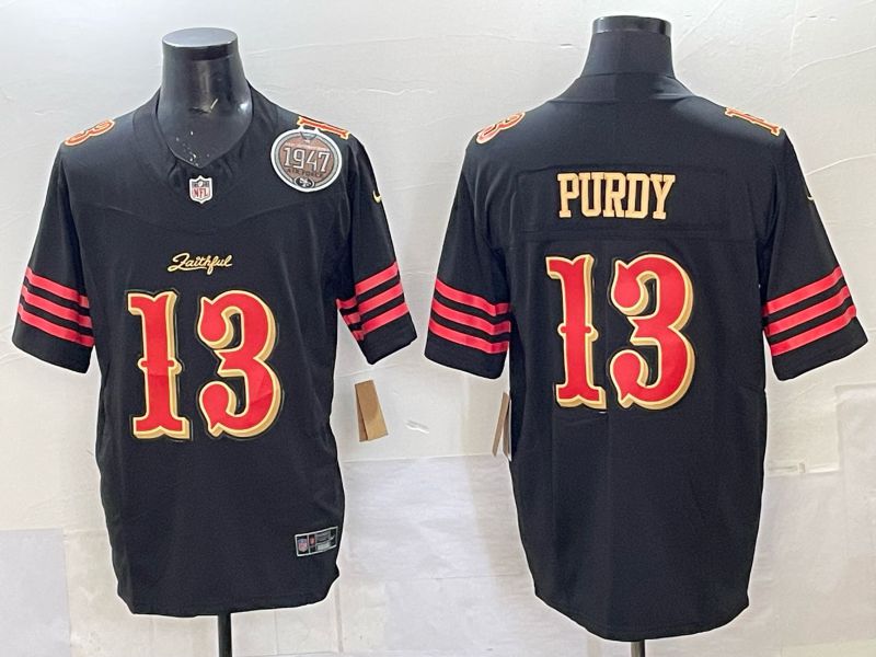 Men Nike San Francisco 49ers #13 Purdy black Limited NFL 2025 Jersey 0012->san francisco 49ers->NFL Jersey